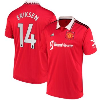 Christian Eriksen Manchester United 2022-23 Home Replica Player Jersey - Red