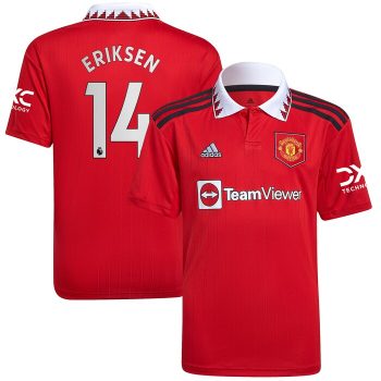 Christian Eriksen Manchester United Youth 2022-23 Home Replica Player Jersey - Red