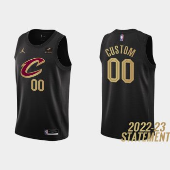 Cleveland Cavaliers #00 All Players 2022-23 Statement Edition Black Jersey