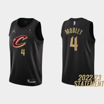 Cleveland Cavaliers #4 Evan Mobley 2022-23 Statement Edition Black Jersey
