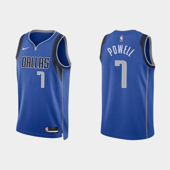 Dallas Mavericks #7 Dwight Powell Icon Edition Royal Jersey 2022-23