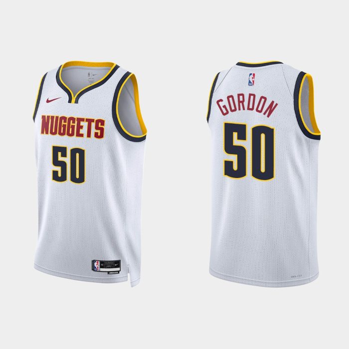 Denver Nuggets Aaron Gordon #50 2022-23 Association Edition White Jersey Swingman