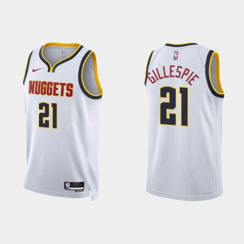 Denver Nuggets Collin Gillespie #21 2022-23 Association Edition White Jersey Swingman