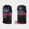 Detroit Pistons #23 Jaden Ivey 2022-23 Statement Edition Black Jersey