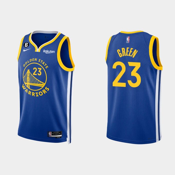 Golden State Warriors #23 Draymond Green Icon Edition Royal Jersey 2022-23