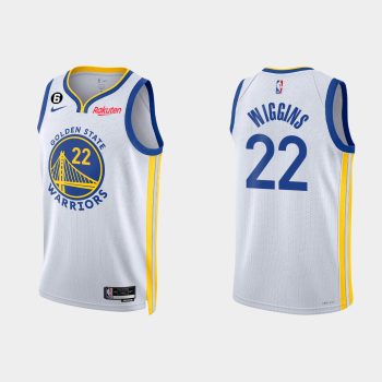 Golden State Warriors Andrew Wiggins #22 2022-23 Association Edition White Jersey Swingman