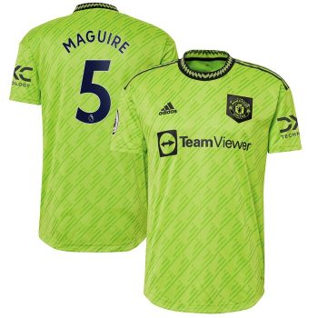 Harry Maguire Manchester United 2022-23 Third Player Jersey - Neon Green