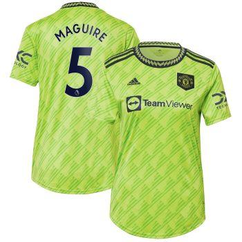 Harry Maguire Manchester United Women 2022-23 Third Replica Player Jersey - Neon Green