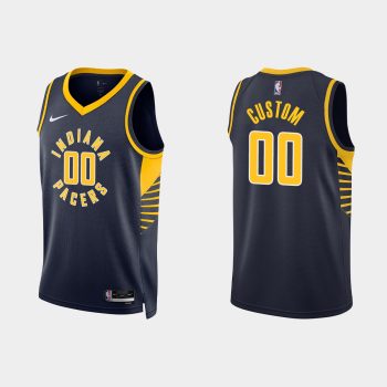 Indiana Pacers #00 Custom Icon Edition Black Jersey 2022-23
