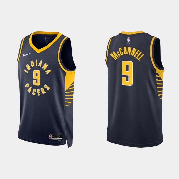 Indiana Pacers #9 T.J. McConnell Icon Edition Black Jersey 2022-23