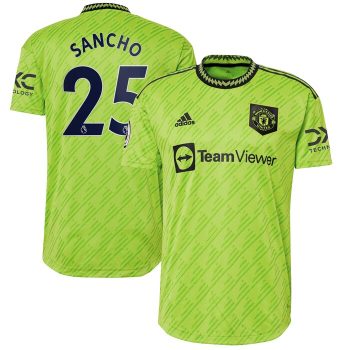 Jadon Sancho Manchester United 2022-23 Third Player Jersey - Neon Green