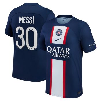Lionel Messi Paris Saint-Germain 2022-23 Home Replica Player Jersey - Blue