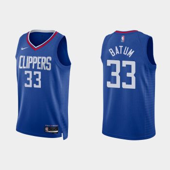 Los Angeles Clippers #33 Nicolas Batum Icon Edition Blue Jersey 2022-23