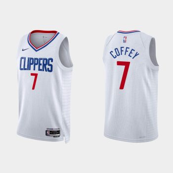 Los Angeles Clippers Amir Coffey #7 Association Edition White Jersey