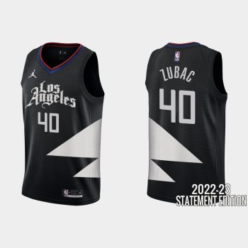 Los Angeles Clippers Ivica Zubac #40 Black 2022-23 Statement Edition Jersey