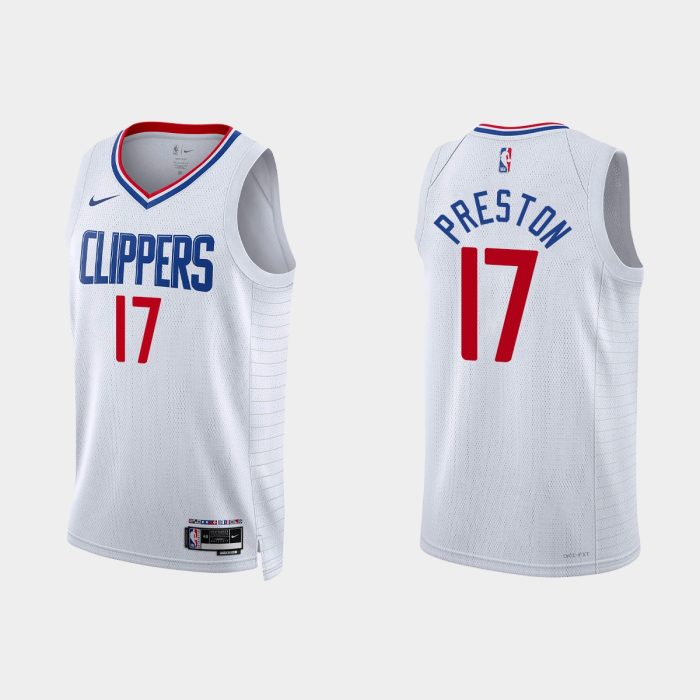 Los Angeles Clippers Jason Preston #17 Association Edition White Jersey