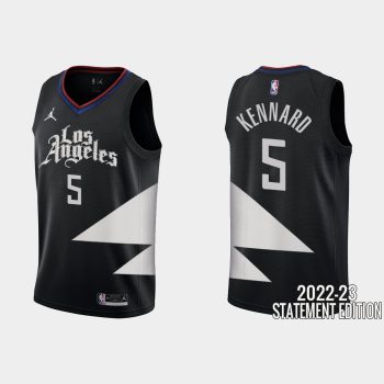 Los Angeles Clippers Luke Kennard #5 Black 2022-23 Statement Edition Jersey