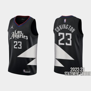 Los Angeles Clippers Robert Covington #23 Black 2022-23 Statement Edition Jersey