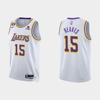 Los Angeles Lakers Austin Reaves #15 2022-23 Association Edition White Jersey Swingman