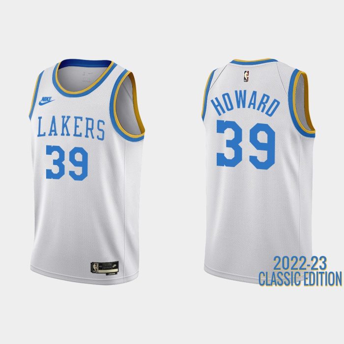 Los Angeles Lakers Dwight Howard #39 2022-23 Classic Edition White Jersey