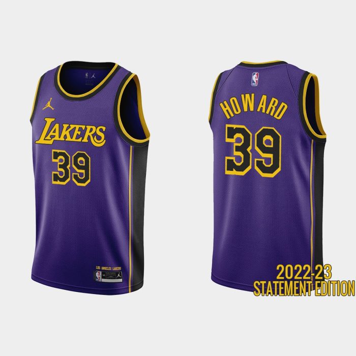 Los Angeles Lakers Dwight Howard #39 Purple 2022-23 Statement Edition Jersey