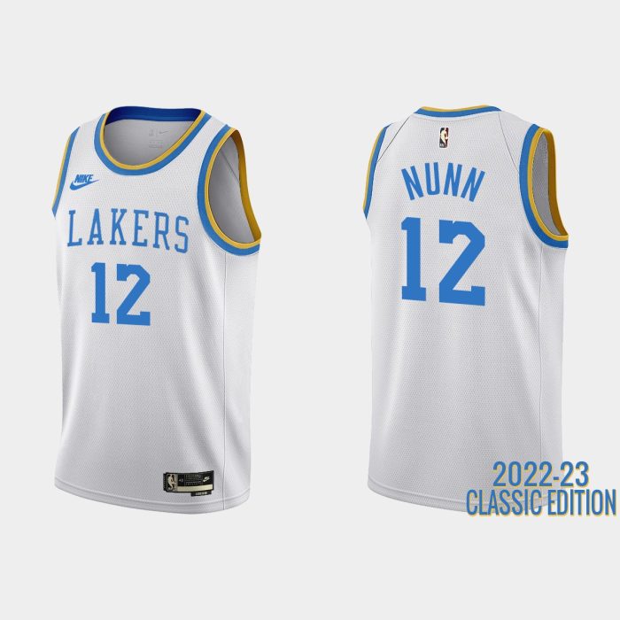 Los Angeles Lakers Kendrick Nunn #12 2022-23 Classic Edition White Jersey