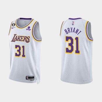 Los Angeles Lakers Thomas Bryant #31 2022-23 Association Edition White Jersey Swingman