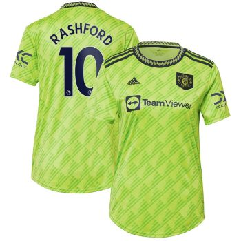 Marcus Rashford Manchester United Women 2022-23 Third Replica Player Jersey - Neon Green