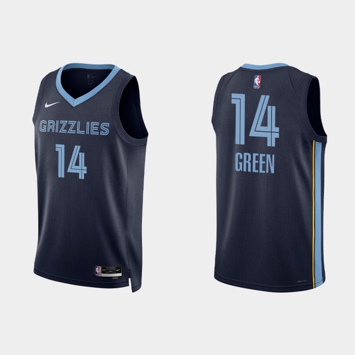 Memphis Grizzlies #14 Danny Green Icon Edition Navy Jersey 2022-23