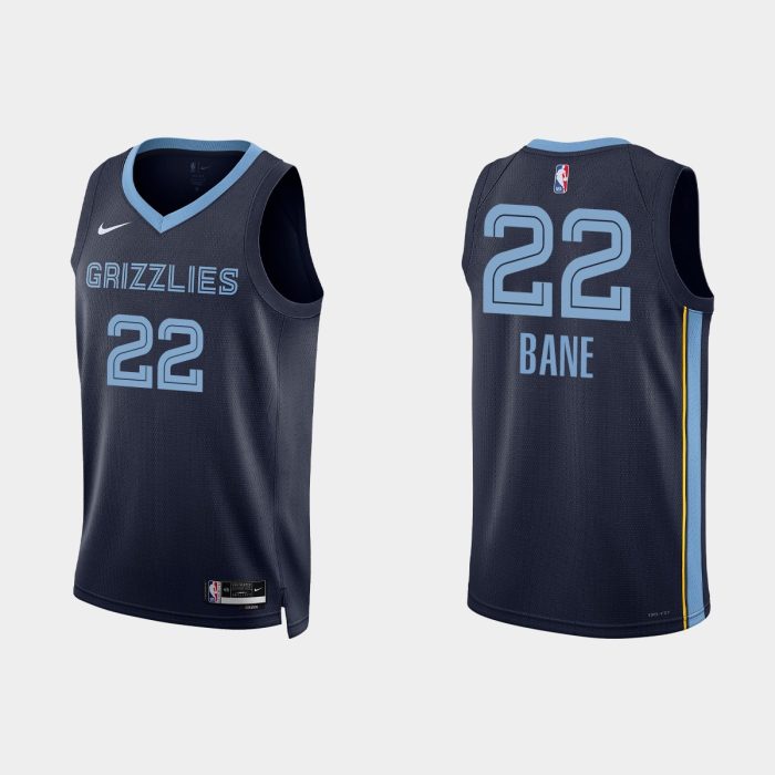 Memphis Grizzlies #22 Desmond Bane Icon Edition Navy Jersey 2022-23