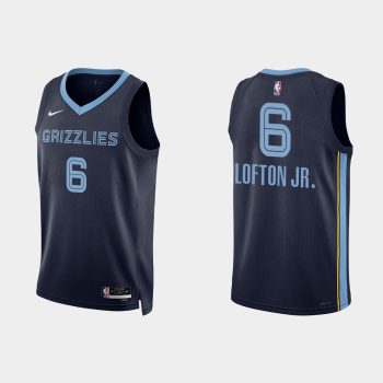 Memphis Grizzlies #6 Kenneth Lofton Jr. Icon Edition Navy Jersey 2022-23