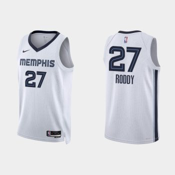 Memphis Grizzlies David Roddy #27 Association Edition White Jersey