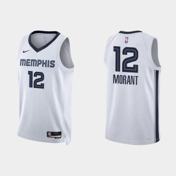 Memphis Grizzlies Ja Morant #12 Association Edition White Jersey