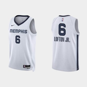 Memphis Grizzlies Kenneth Lofton Jr. #6 Association Edition White Jersey