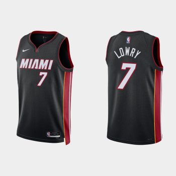 Miami Heat #7 Kyle Lowry Icon Edition Black Jersey 2022-23