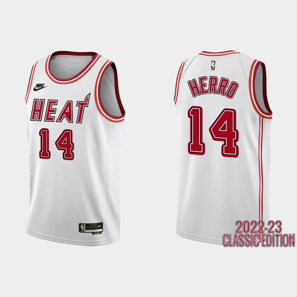 Miami Heat Tyler Herro #14 2022-23 Classic Edition White Jersey ...