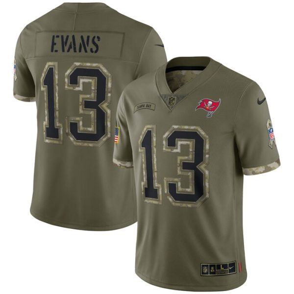 Mike Evans Tampa Bay Buccaneers 2022 Salute To Service Limited Jersey - Olive