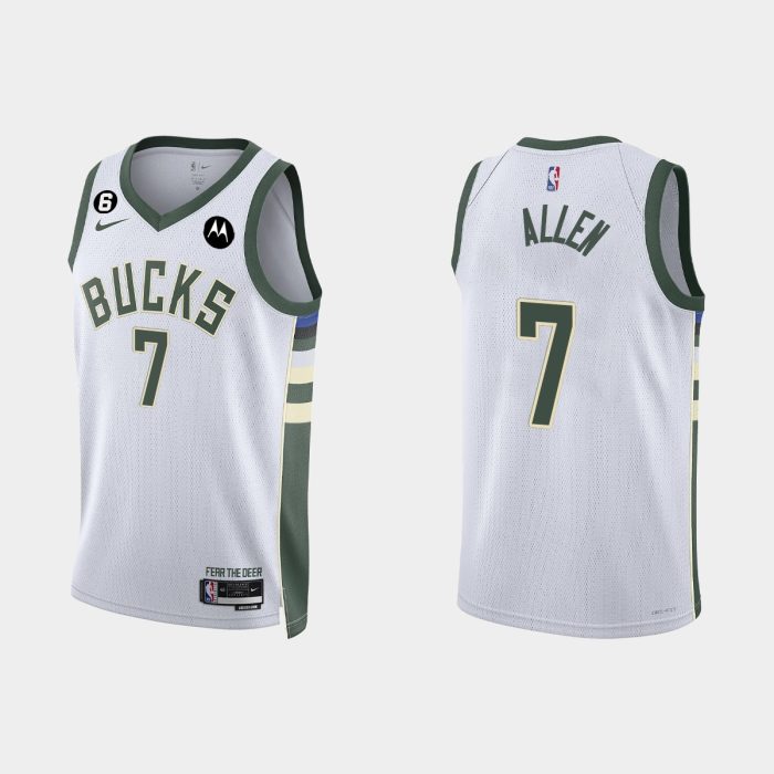 Milwaukee Bucks Grayson Allen #7 Association Edition White Jersey