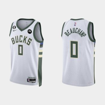 Milwaukee Bucks MarJon Beauchamp #0 Association Edition White Jersey