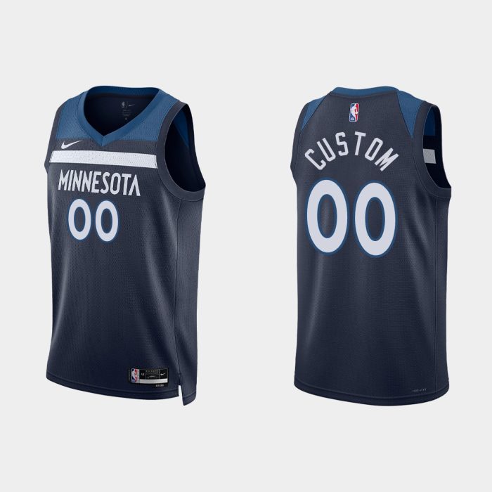 Minnesota Timberwolves #00 A. J. Lawson Icon Edition Navy Jersey 2022-23