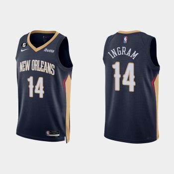 New Orleans Pelicans #14 Brandon Ingram Icon Edition Navy Jersey 2022-23