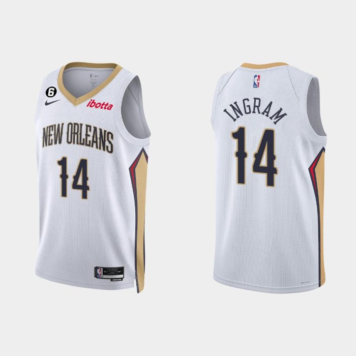 New Orleans Pelicans Brandon Ingram #14 Association Edition White Jersey