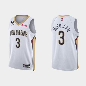 New Orleans Pelicans C.J. McCollum #3 Association Edition White Jersey