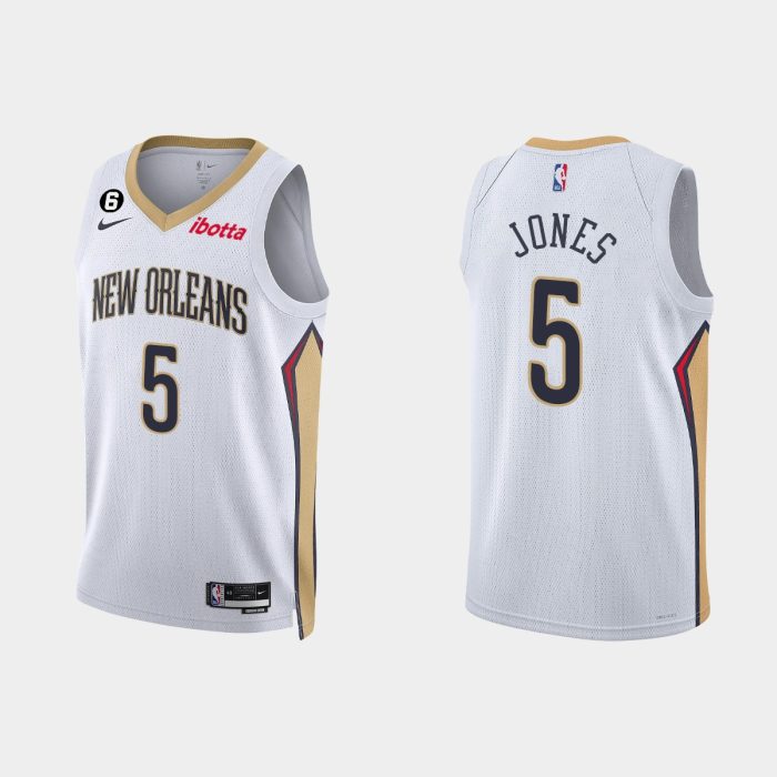 New Orleans Pelicans Herbert Jones #5 Association Edition White Jersey