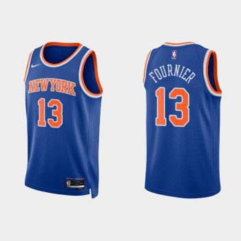 New York Knicks #13 Evan Fournier 2022-23 Icon Edition Royal Jersey