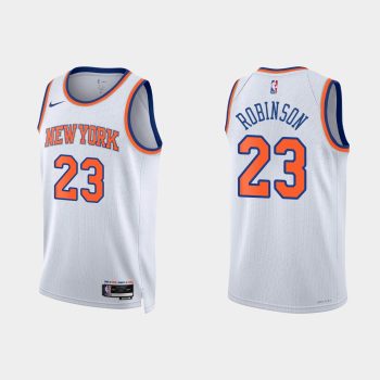 New York Knicks Mitchell Robinson #23 2022-23 Association Edition White Jersey Swingman