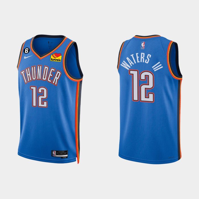 Oklahoma City Thunder #12 Lindy Waters III Icon Edition White Jersey 2022-23