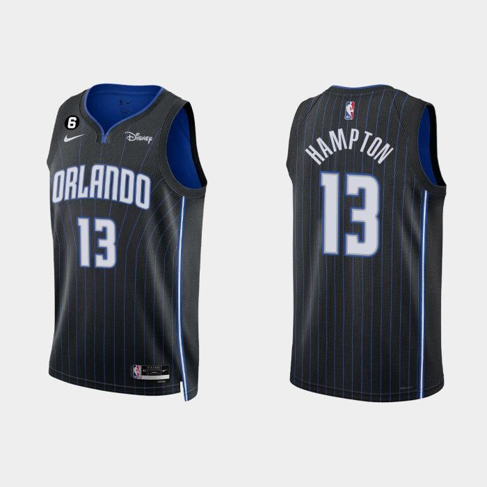 Orlando Magic #13 R. J. Hampton Icon Edition Black Jersey 2022-23