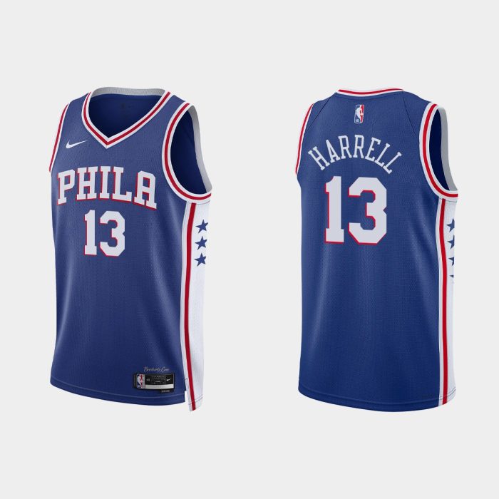 Philadelphia 76ers #13 Montrezl Harrell Icon Edition Royal Jersey 2022-23