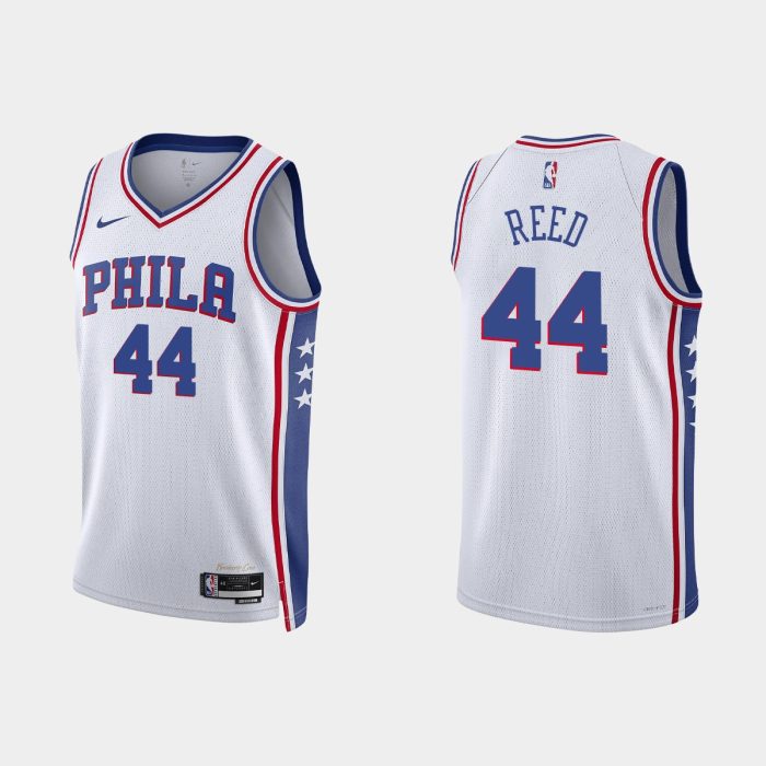 Philadelphia 76ers Paul Reed #44 2022-23 Association Edition White ...